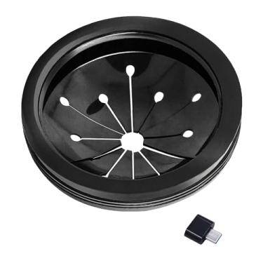 Imagem de Generic Protetores Contra Respingos Para Triturador De Lixo, Defletores Pia, Plugues Drenagem Cozinha Multifuncionais Ge, Protetor 3-1/8", Whirlaway, Sinkmaster E Waste King (Preto)