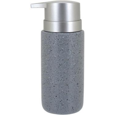 Imagem de Clássico Porta Sabonete Liquido 16X8X6Cm 260Ml Cerâmica Cinza
