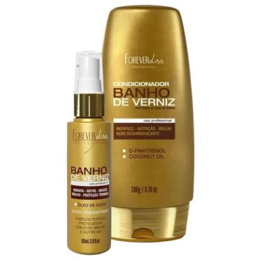 Imagem de KIT Condicionador e Oleo Forever Liss Linha Banho de Verniz