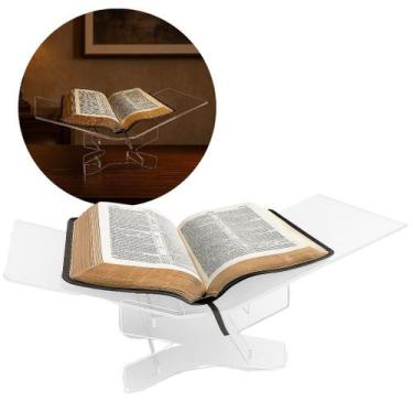 Imagem de Suporte Biblia Grande Premium Culto Igreja Decoração Porta Livro Decor