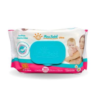 Imagem de Lenço Umedecido Meu Bebê Ultra com 100 Unidades - HYGIELINE