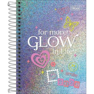 Imagem de Agenda Espiral Diária 11,7 x 16,4 cm Glow 2026 - For More Glow In Life
