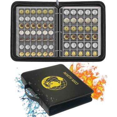 Imagem de Xxmbbjy Álbum De Coleção Moedas 576 Bolsos, Porta-Livros Para Colecionadores, 2 Páginas À Prova Fogo, 17/20/23/25/27/30 Mm