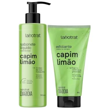 Imagem de Kit Sabonete Liquido + Esfoliante Corpo E Rosto Labotrat Dia A Dia Cheiro De Fruta Capim 150g
