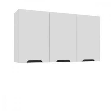 Imagem de Armário Aéreo 3 Portas 120cm Meena Politorno Móveis - Branco