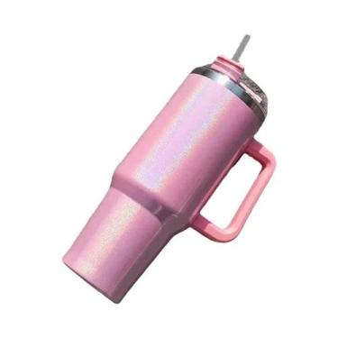 Imagem de Copo De Sorvete De Aço Inoxidável Isolado De 40oz Com Grande Capacidad