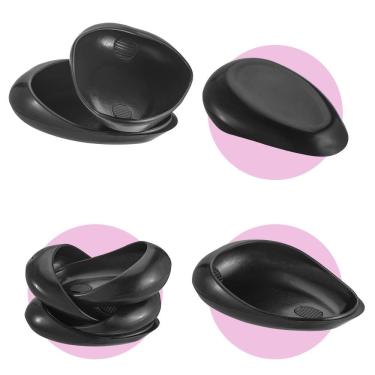 Imagem de Protetor de Orelha Cabelo Cabelereiro Salão de Beleza Tampão Ouvido 4 Un Dompel Preto