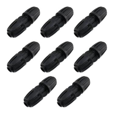 Imagem de Semetall Conexões de acoplamento de gotejamento de 1/5.1 cm com porca de bloqueio, conector antivazamento para tubo de irrigação de 1/5.1 cm (OD), sistema de jardim de linha de gotejamento, pacote com