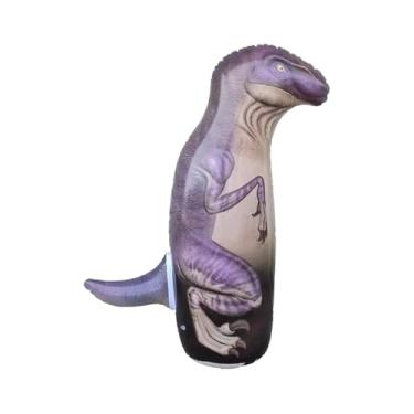 Imagem de Saco de pancadas para treinamento de bebês – Saco de pancadas de dinossauro para crianças | Saco de pancada | Brinquedo inflável para exercícios de boxe | Brinquedo de boxe infantil de 94 cm com