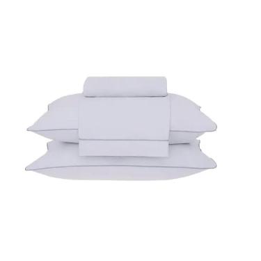 Imagem de Jogo Cama King Buddemeyer 180 Fios Basic Percalle Cinza 020