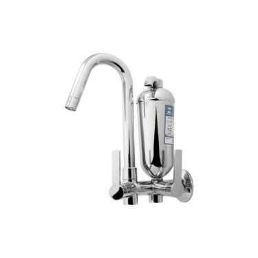 Imagem de Torneira Cozinha Filtro Purificante Parede Bica Móvel Alavanca Cromado Abs Luxo