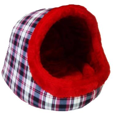 Imagem de Cama Toca Iglu para cães e gatos Vermelha Mamuty TM M