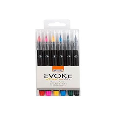 Imagem de Marcador Artístico Brush Pen Blister com 6 Cores, BRW