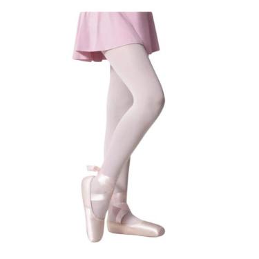 Imagem de Meia Calça Clássica Ballet Jazz Infantil Fio 40 Selene, G, Branco