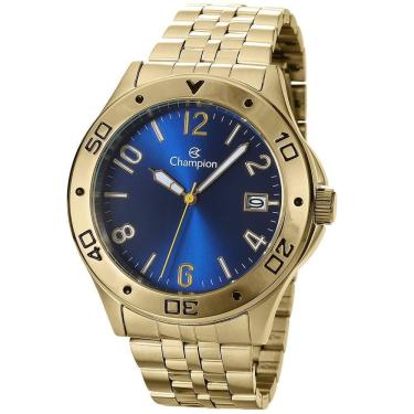 Imagem de Relógio Champion Masculino Ref: Ca31195K Casual Aço Dourado