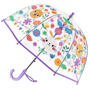 Imagem de Guarda-chuva RONIARE Kids Clear Dome Bubble Windproof Rabbit