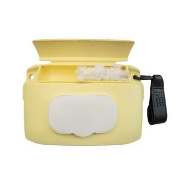 Imagem de O dispensador de lenços BEEKEEPR para bolsa de fraldas contém 60 toalh