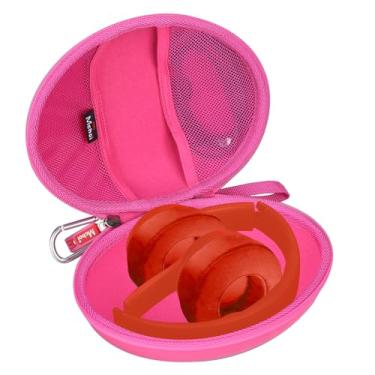 Imagem de Mchoi Capa de fone de ouvido serve para Beats Studio Pro/Beats Solo 4 / Beats Solo 3 / Beats Studio 3 / para TOZO HA1/ para TOZO HT2 fones de ouvido intra-auriculares Bluetooth, apenas capa, rosa