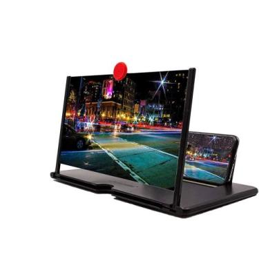 Imagem de Tela De Aumento Ampliadora Lente Suporte Celular 10 Pol 3d  TELA - Cor