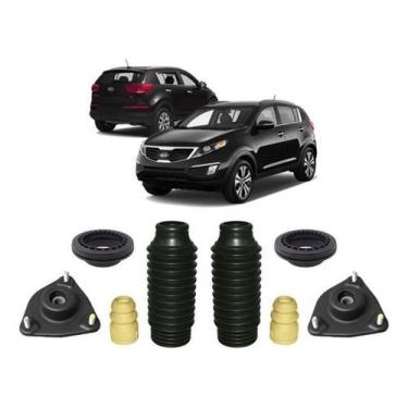 Imagem de 2 Kit Coxim Rolamento Batente Dianteiro Sportage 2011 A 2016 - Qualyki