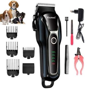 Imagem de Máquina Tosa Pet Gato Recarregável Kemei Bivolt Km-1991