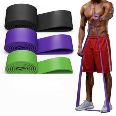 Imagem de Kit de Faixa Elástica Super Forte para Exercício - Band Elástico Borracha, Mini Bands, Liga, Fita Elástica - Extra Forte Fit para e Treino
