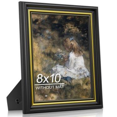 Imagem de Porta-retratos Abtgt Ornate Vintage Style 20x25cm preto