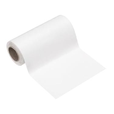Imagem de HARFINGTON Borda de papel de parede de grão de madeira 10 cm x 5 m PVC autoadesivo texturizado adesivo de moldura impermeável papel de parede decorativo para mesa de chão, porta, mesa, mesa, madeira