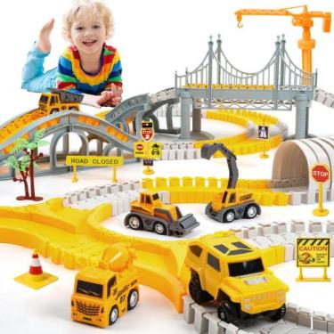 Imagem de Brinquedos de construção BUBZEEX Race Tracks com 5 carros de 2 a 4 ano