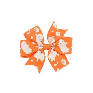 Imagem de Halloween infantil hairpin crianças abóbora impressão meninas bonito a
