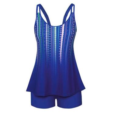 Imagem de Maiô Arolina Plus Size Tankini Tie Dye para mulheres 18W