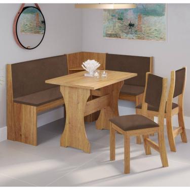 Imagem de Canto Alemão Cash com 2 Cadeiras Sol Viero