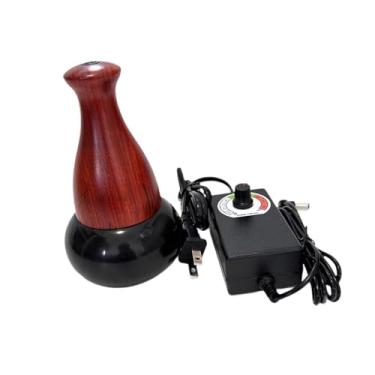 Imagem de MotiveTech Aquecedor de massagem com pedras quentes, dispositivo de moxabustão para costas, 10 engrenagens, braços ajustáveis, raspagem de guasha, massagem