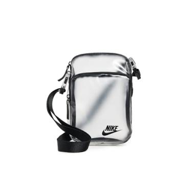 Imagem de Nike Bolsa tiracolo feminina Heritage Crystal, Transparente/preto/preto, One Size