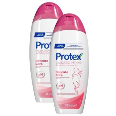 Imagem de Kit 2 Sabonete Líquido Protex Cuidado Íntimo Delicate Care 200ml