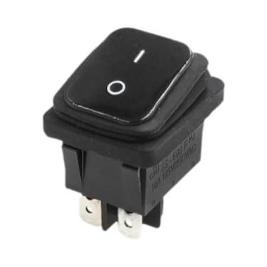 Imagem de Milageto Interruptor de alternância retangular de 4 pinos para eletrônicos, mini interruptor basculante para eletrodomésticos, carros, barcos e marinhos