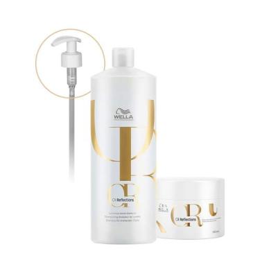 Imagem de Kit Wella Professionals Oil Reflections Shampoo Máscara 150 Válvula Pu