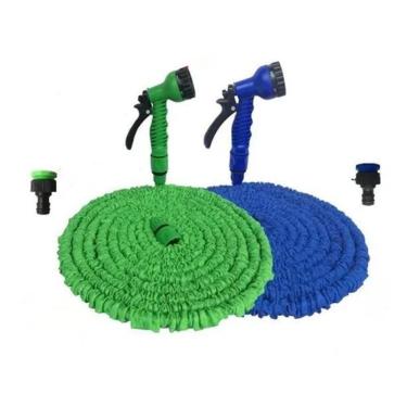 Imagem de 2X Mangueira Mágica Retrátil Flexível Elástica 15 Mts 7 Jato