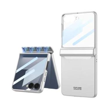 Imagem de Capa Magnética Rígida Para Samsung Galaxy Z Flip 7 6 5G Com Protetor D