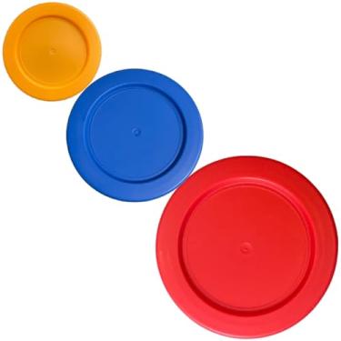 Imagem de Klareware 1 xícara 2 xícaras 4 copos tampas de substituição de armazenamento de alimentos de plástico redondo capas para jarrete de âncora Klareware e Pyrex 7202-PC 7200PC 7201-PC tigelas de vidro (recipiente não incluído) (pacote com 3)