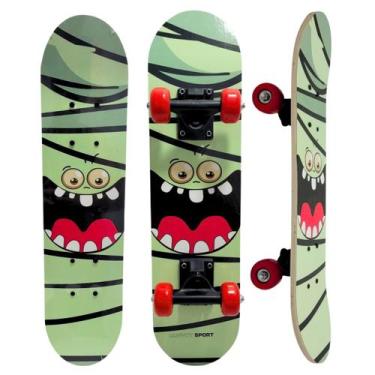Imagem de Skate Infantil Shape Em Madeira Estampado 18277 - Alitoys