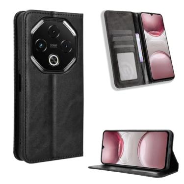 Imagem de Kukoufey Compatível com capas de telefone Umidigi G100 Pro 4G, capa carteira de couro flip compatível com Umidigi G100 5G 2025 capa protetora preta