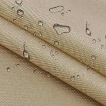 Imagem de HYVAKUPPA Tecido de lona impermeável da The Yard 152.4 cm W 600D Oxford poliéster estofado material resistente à água para móveis ao ar livre capa de almofada de cadeira DIY costura (5 jardas, cáqui)