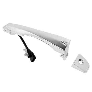 Imagem de Cheriezing Maçaneta externa cromada compatível com modelos selecionados Nissan 2013-2018 Altima, 2013-2016 Pathfinder - W/Smart - lado esquerdo do motorista dianteiro
