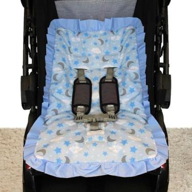 Imagem de Capa de Carrinho Acolchoada Macia MT Várias Estampas (Soninho Azul)