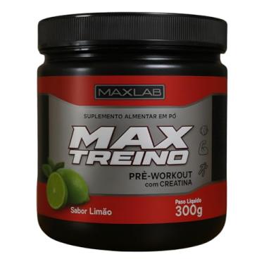 Imagem de Pre Treino Max Treino Pó C/creatina 300g Sabor Limão Maxlab Limão
