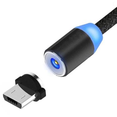 Imagem de Cabo Magnético Flexível Micro Usb Carrega Celular Smartphone