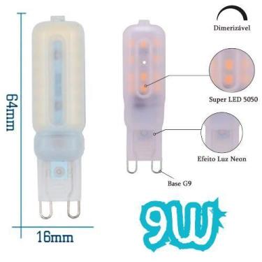 Imagem de 02 Lâmpadas Halopin Led G9 9w Tricolor 3000k 4000k 6000k 3 Cores Em 1 