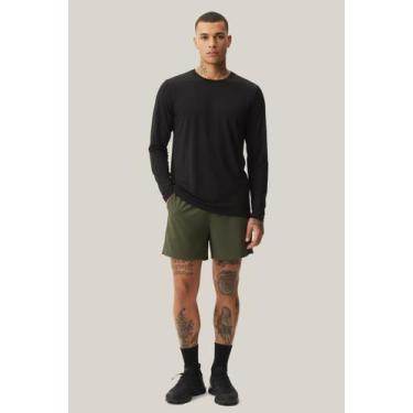 Imagem de Camiseta UV Masculina Manga Longa UV 50+ WSS Brasil, GG, Preto