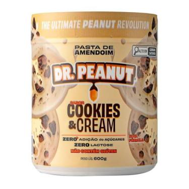 Imagem de Pasta de Amendoim Dr.Peanut Power Cream Cookies & Cream com Whey Prote